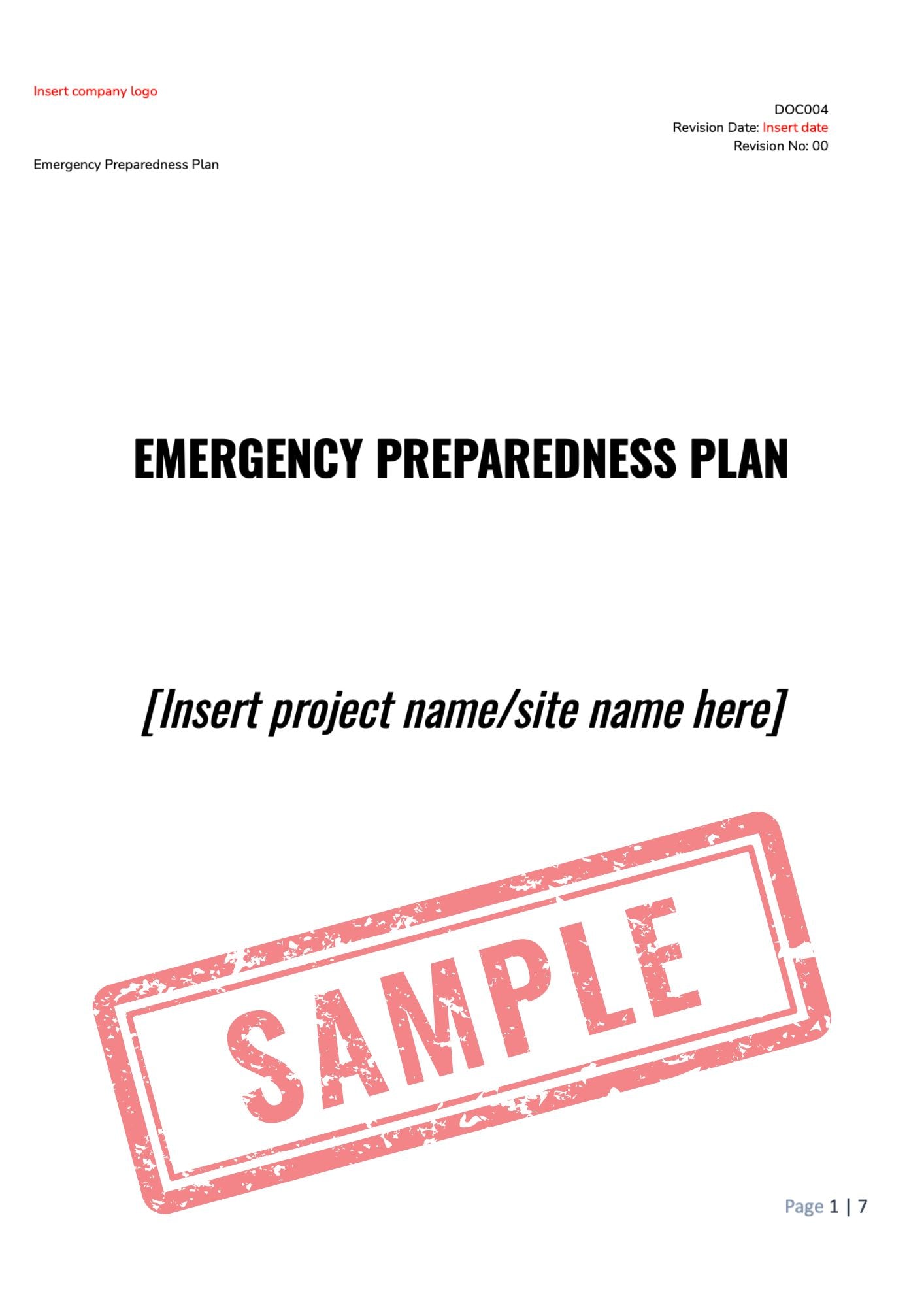 COMPLETE HEALTH AND SAFETY FILE TEMPLATE