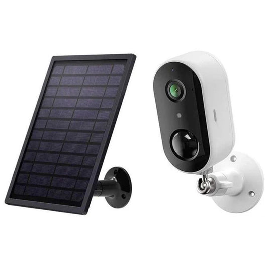 Wireless Outdoor Security Camera With Solar Panel